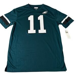 Philadelphia‎ Eagles T-Shirt Adult L Green #11 Carson Wentz Dri Fit NFL NEW